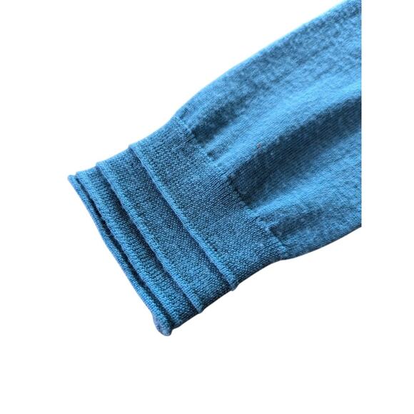 Rare Discontinued 2010s Tory Burch Sz S Teal Cardigan Style 30143142 Merino Wool - Picture 4 of 11